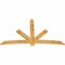 Ekena Millwork Alberta Rough Sawn Timber Gable Bracket, Western Red Cedar, 96"W x 56"H x 2"D x 6"F, 14/12 Pitch GBW096X56X0206ALB00RWR - alternate 2